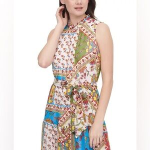 Calvin Klein Multicolor Patchwork Maxi Dress